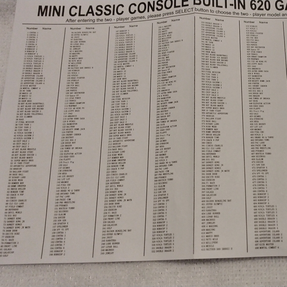 Retro Video Game System with 620 Games Included. - Picture 6 of 6